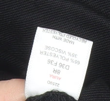 Brook Taverner Womens Black Classic Dress Pants Size 12 Straight Leg