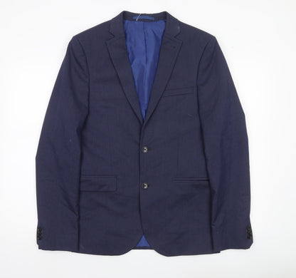 Mens UK Size 38 Marks and Spencer Regular Blue Suit Jacket