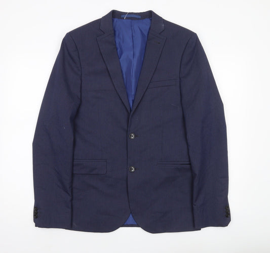 Mens UK Size 38 Marks and Spencer Regular Blue Suit Jacket