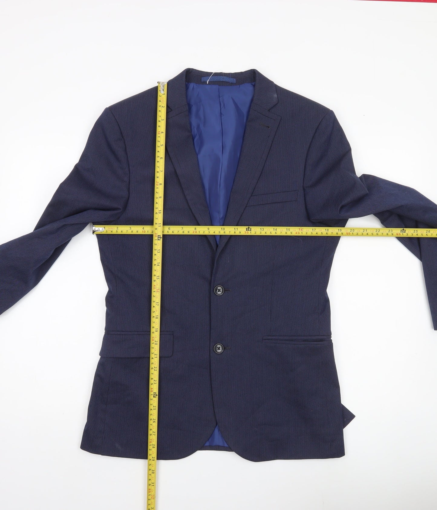 Mens UK Size 38 Marks and Spencer Regular Blue Suit Jacket