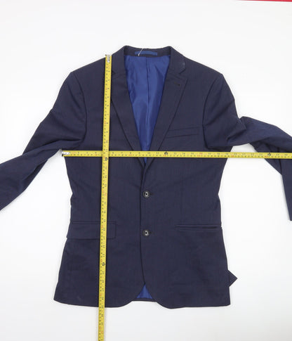 Mens UK Size 38 Marks and Spencer Regular Blue Suit Jacket