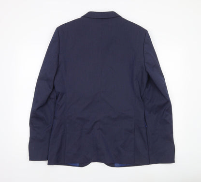 Mens UK Size 38 Marks and Spencer Regular Blue Suit Jacket