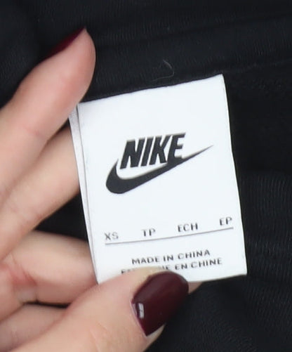 Nike Womens Black Pullover Hoodie XS Logo Sportswear