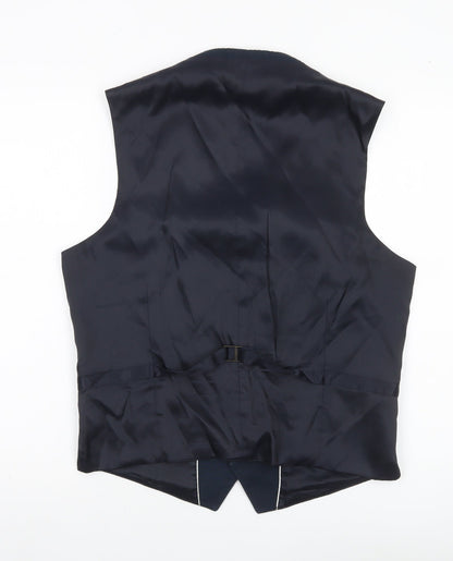 French Connection Men's Blue 38 Waistcoat Regular Fit Formal