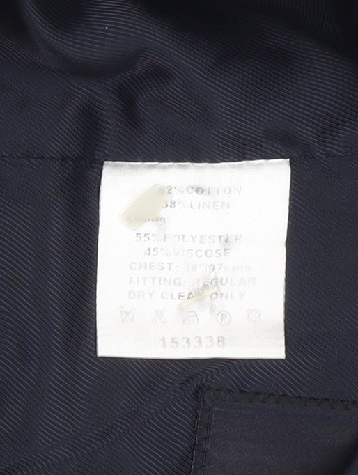 French Connection Men's Blue 38 Waistcoat Regular Fit Formal