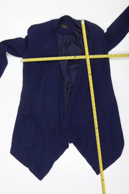 TU Women’s Blue Open Front Jacket Size 10 Workwear Casual