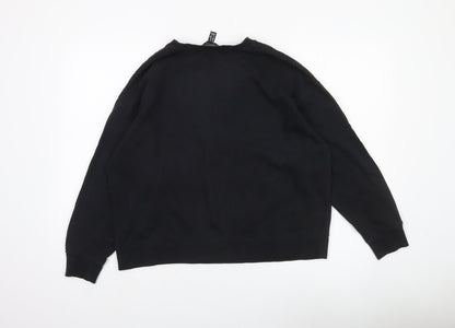 New Look Women’s Black Eagle Graphic Pullover Sweatshirt M