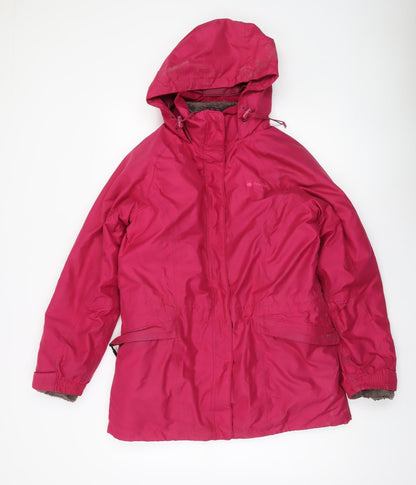 Womens UK Size 12 Peter Storm Pink Parka Coat
