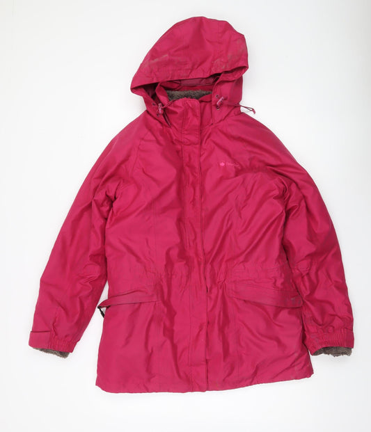 Womens UK Size 12 Peter Storm Pink Parka Coat