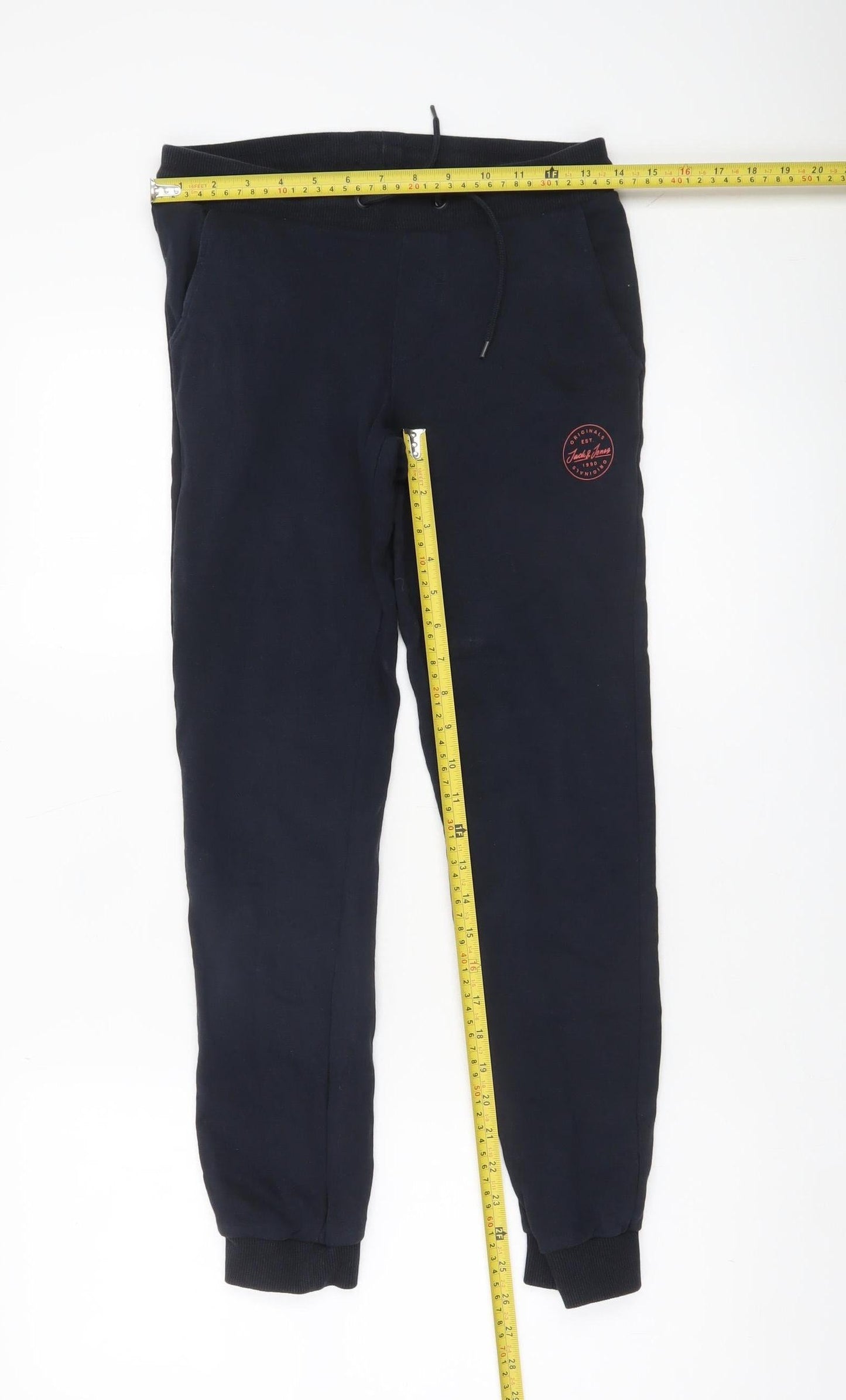 Unisex Kids UK Size 12 Years JACK & JONES Regular Fit Jogger Blue Trousers