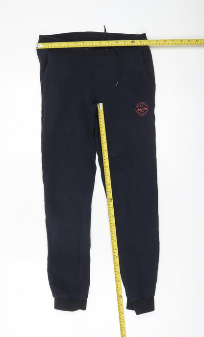 Unisex Kids UK Size 12 Years JACK & JONES Regular Fit Jogger Blue Trousers