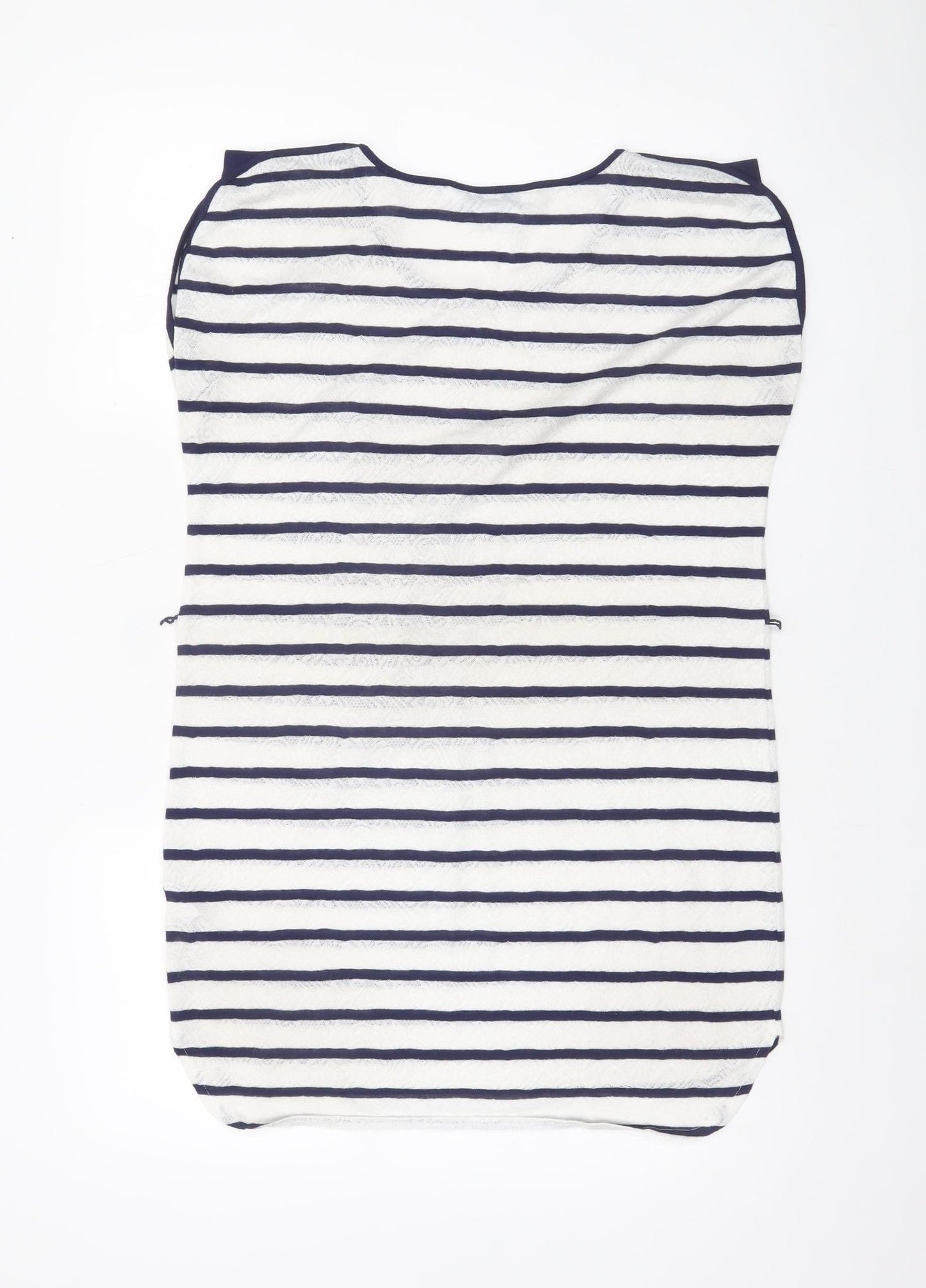 Debenhams Women’s Blue White Striped Scoop Neck Jersey T-Shirt Size 10
