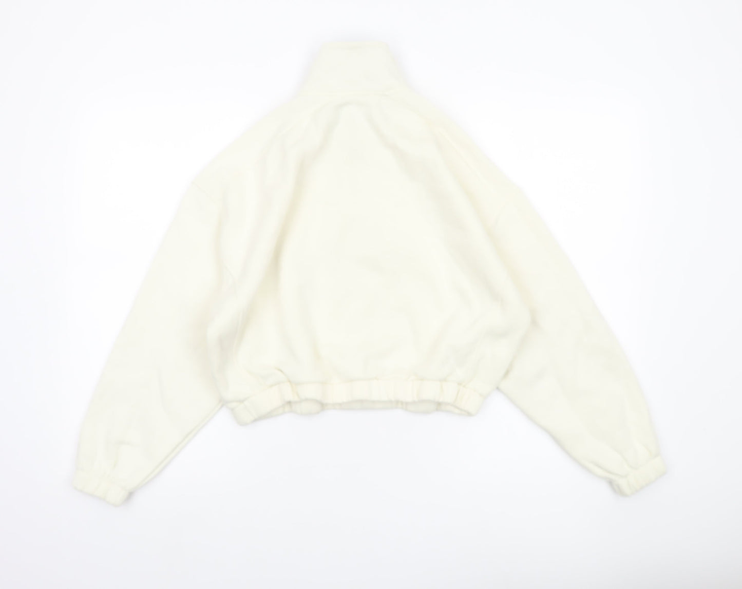 Primark Women’s Ivory 1/4 Zip Sweatshirt XS Aspen Graphic