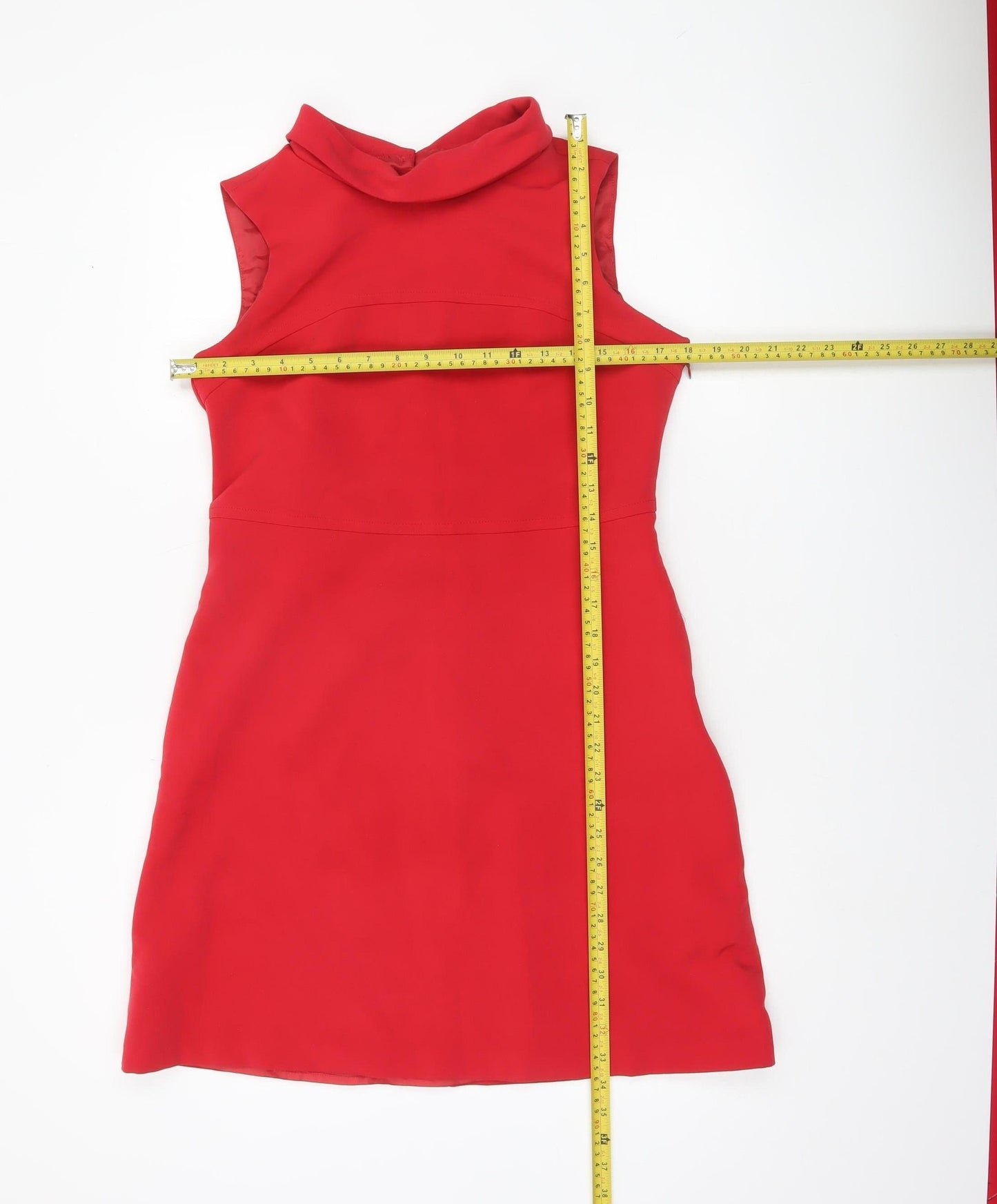 F&F Women’s Red Size 12 Sleeveless Short Sheath Dress