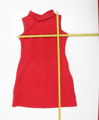 F&F Women’s Red Size 12 Sleeveless Short Sheath Dress