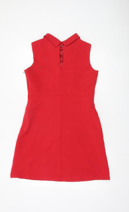 F&F Women’s Red Size 12 Sleeveless Short Sheath Dress