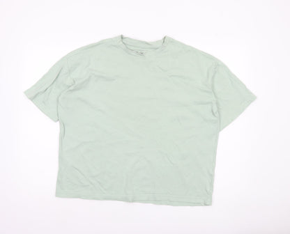 Primark Women’s Green Cotton Short Sleeve Crew Neck T-Shirt Size S