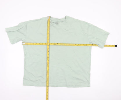 Primark Women’s Green Cotton Short Sleeve Crew Neck T-Shirt Size S