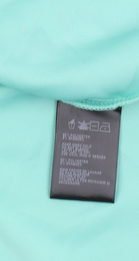 Sparkle & Fade Women’s Green Peplum Sleeveless Blouse Size S