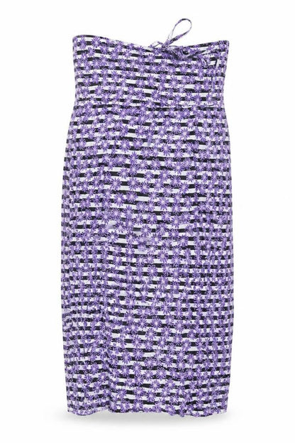 BHS Women’s Purple Floral Strappy Slip Dress L Viscose Summer Casual