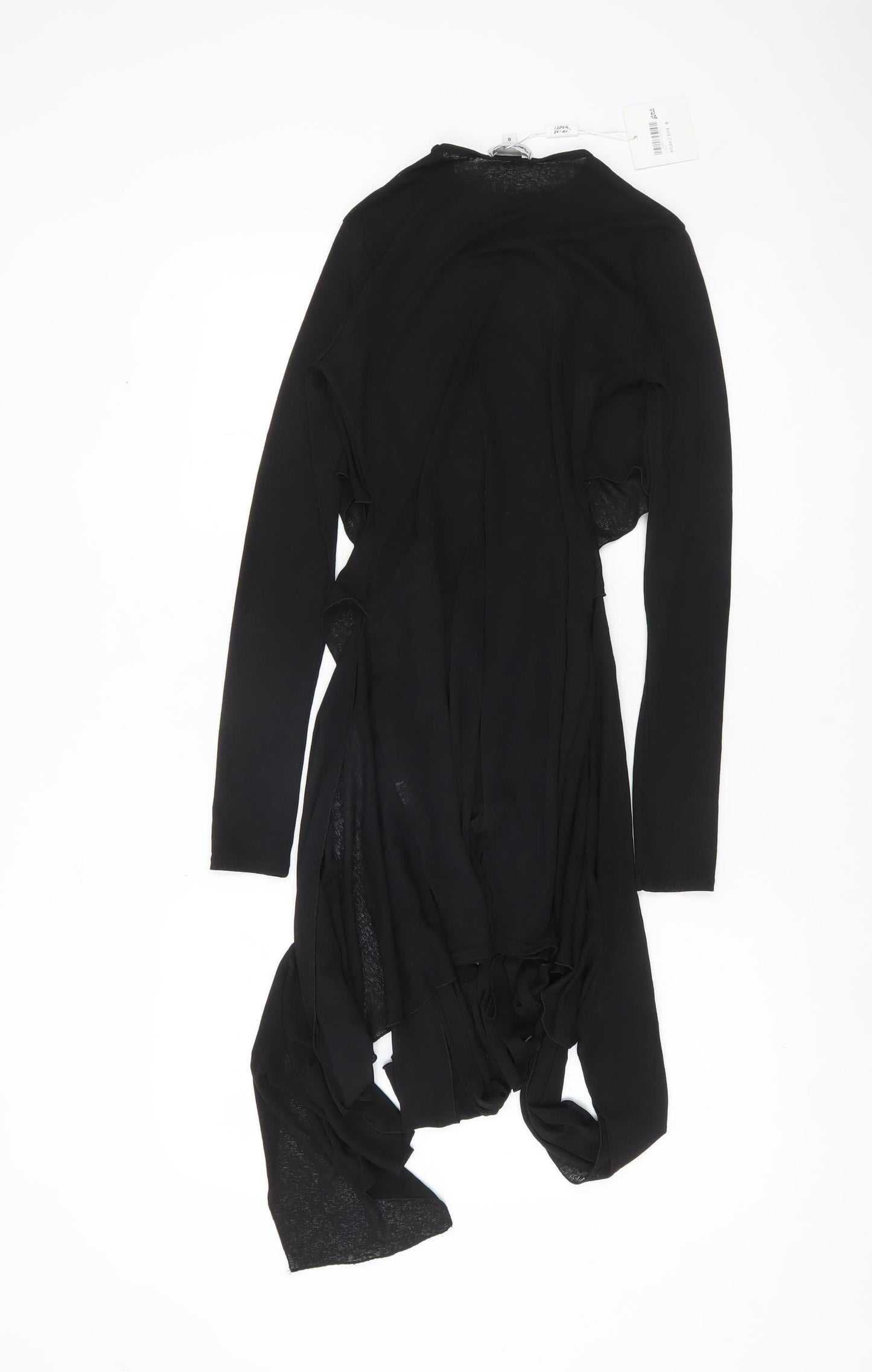 Public Desire Women’s Black Wrap Blouse Top Size 8 Slim Fit Party