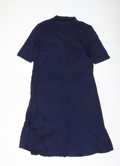 Marks and Spencer Womens Blue Size 14 Shift Midi Dress