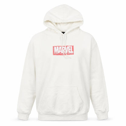 H&M Marvel Men’s White XS Pullover Hoodie Graphic Logo