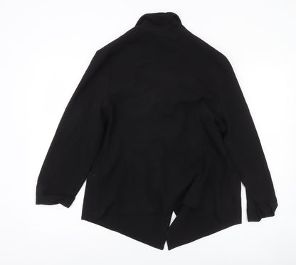 Wallis Women’s Black Jacket Size 14 Mid-Length Open Front Classic Style