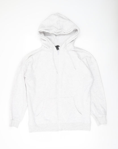 New Look Men’s Grey Full Zip Hoodie Size S Regular Fit