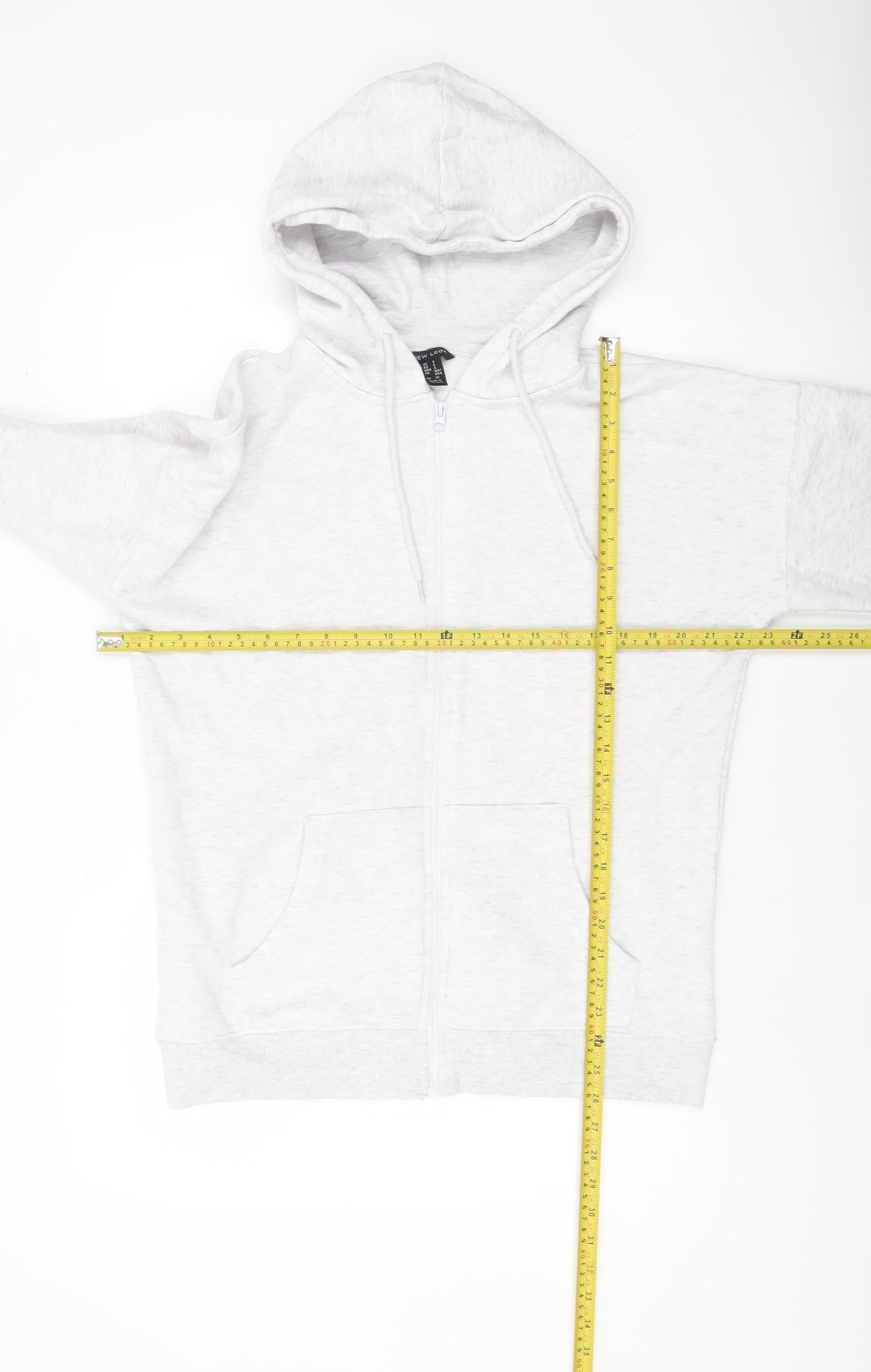 New Look Men’s Grey Full Zip Hoodie Size S Regular Fit