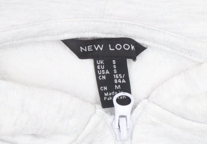 New Look Men’s Grey Full Zip Hoodie Size S Regular Fit