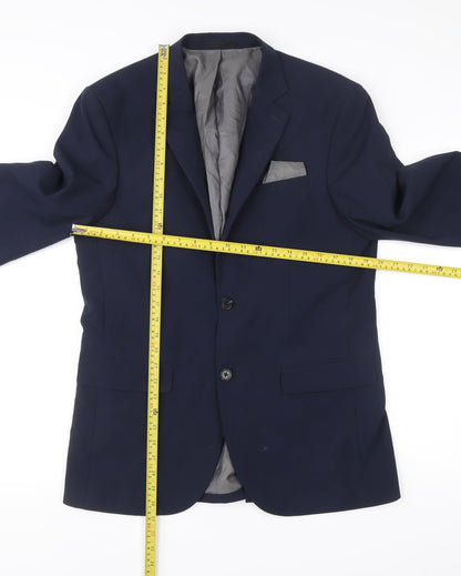 Next Men’s Blue 38R Regular Fit Tailored Blazer Jacket