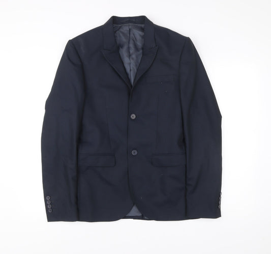 Mens UK Size 36 Topman Regular Blue Suit Jacket