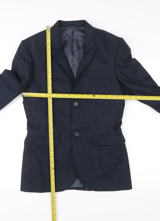 Mens UK Size 36 Topman Regular Blue Suit Jacket