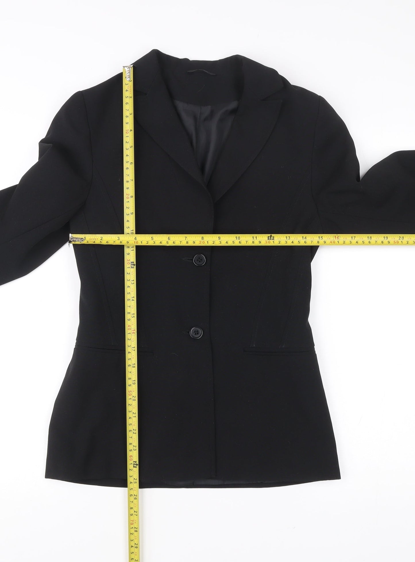 BAY Womens Black Blazer Jacket Size 8 Tailored Workwear
