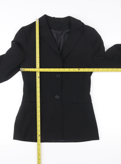 BAY Womens Black Blazer Jacket Size 8 Tailored Workwear