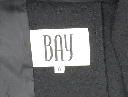 BAY Womens Black Blazer Jacket Size 8 Tailored Workwear