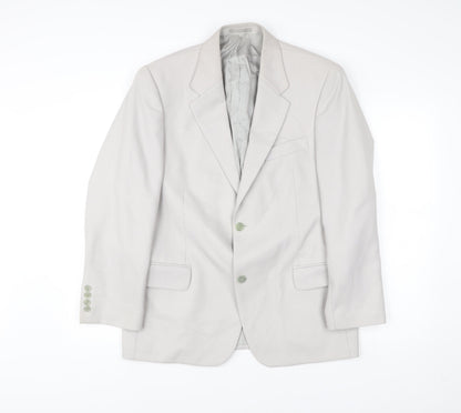 Mens UK Size 40 Nicholas Rowe Regular Beige Suit Jacket