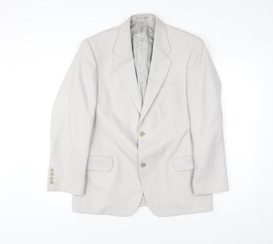 Mens UK Size 40 Nicholas Rowe Regular Beige Suit Jacket