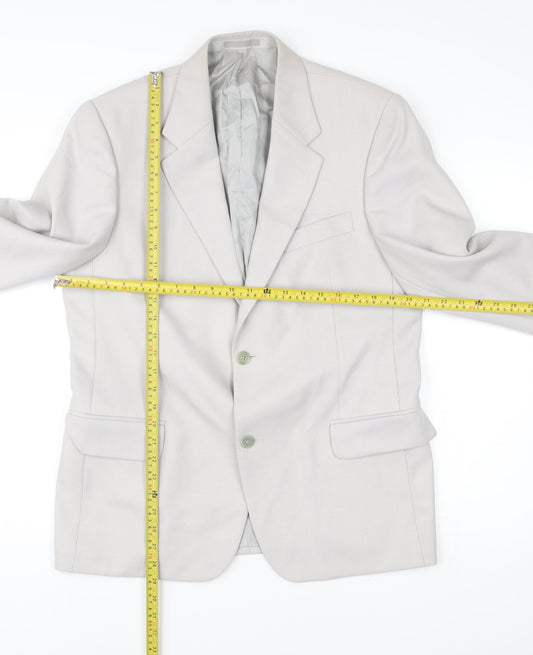 Mens UK Size 40 Nicholas Rowe Regular Beige Suit Jacket