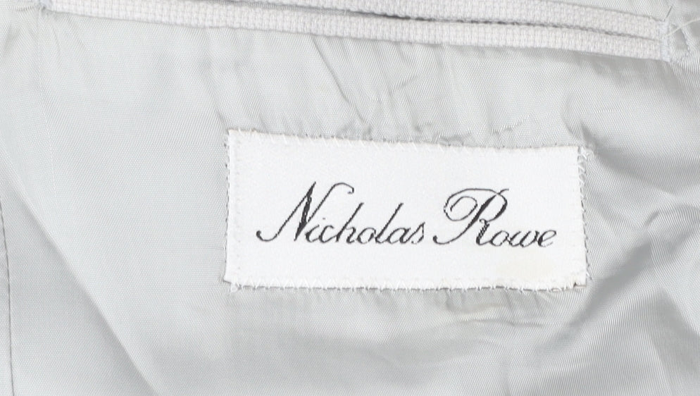 Mens UK Size 40 Nicholas Rowe Regular Beige Suit Jacket