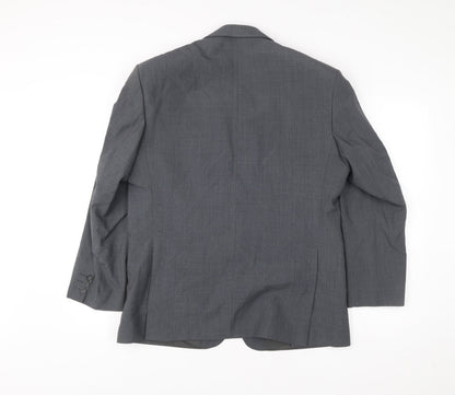 Mens UK Size 40 Greenwoods Regular Grey Suit Jacket
