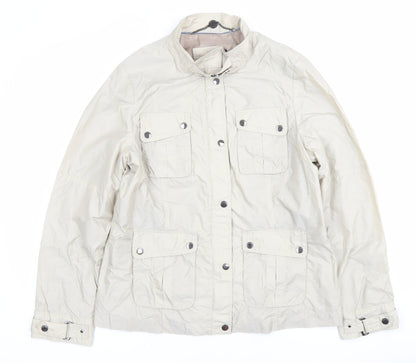 Marks and Spencer Women’s Beige Jacket Size 12 Military Style