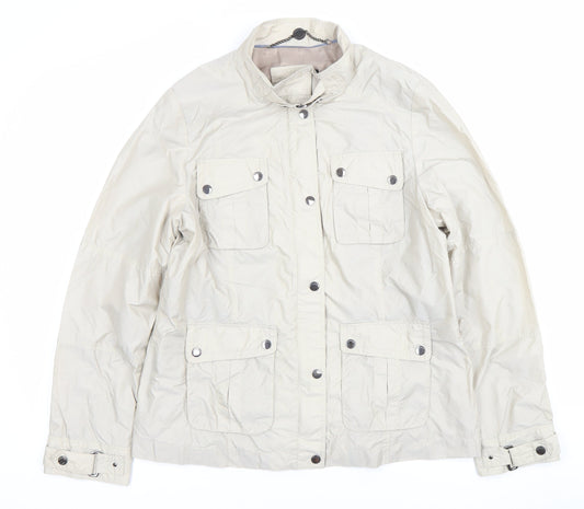 Marks and Spencer Women’s Beige Jacket Size 12 Military Style