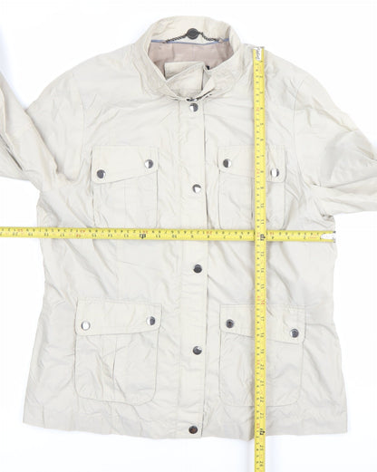 Marks and Spencer Women’s Beige Jacket Size 12 Military Style