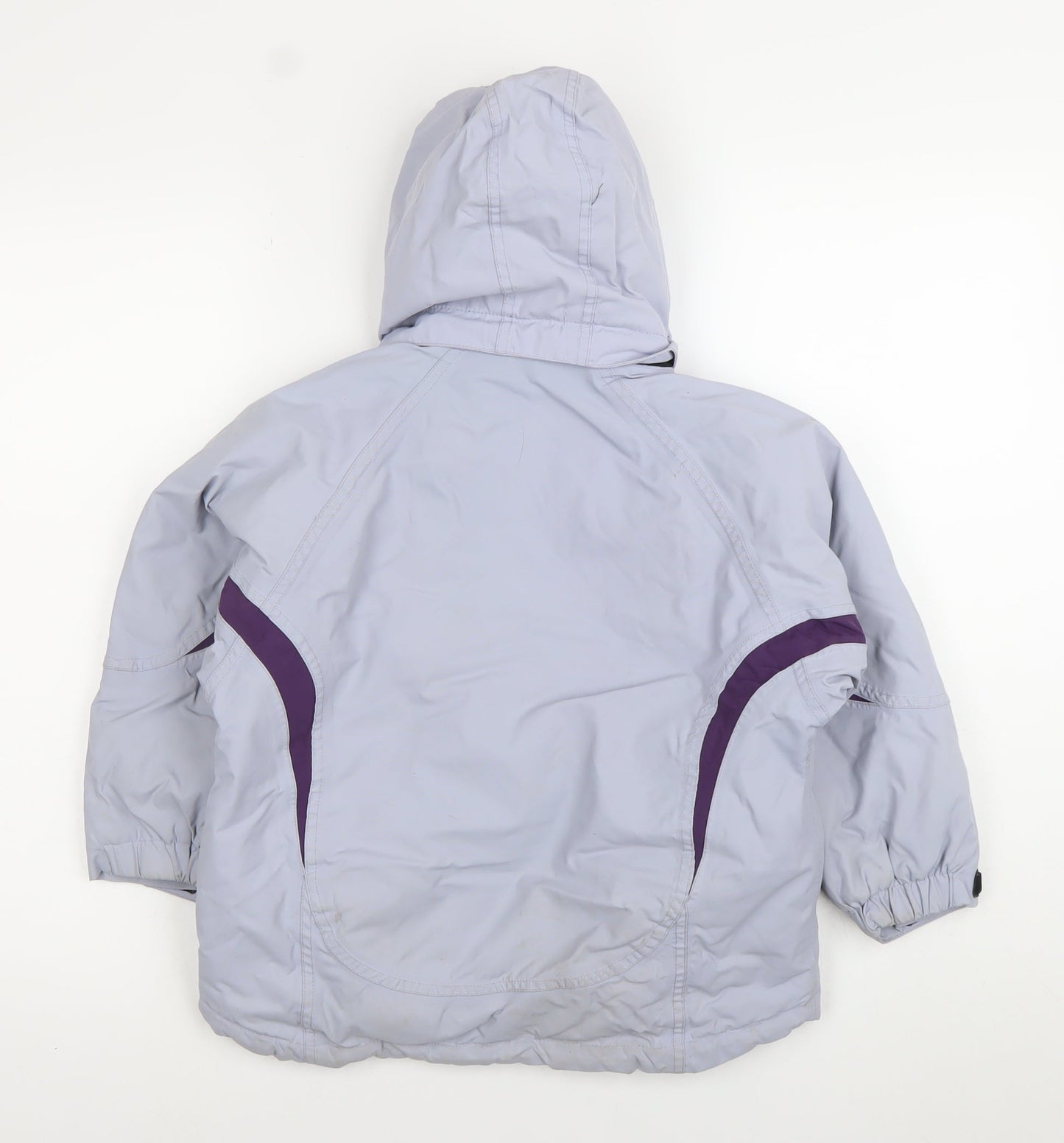 Nevisport Girls Grey Ski Jacket 6 Years Waterproof Hooded Winter Coat