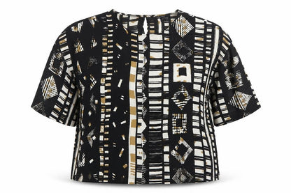 Next Women’s Multicoloured Geometric Tunic Blouse Size 14