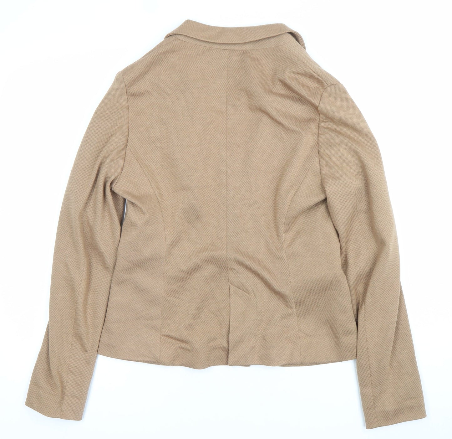 New Look Women Beige Blazer Jacket UK 12 Single Breasted Workwear