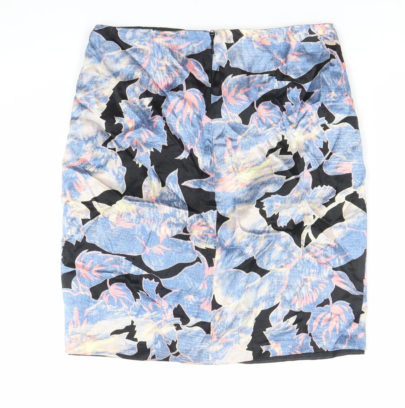 Topshop Women’s Multicoloured Floral Pencil Skirt Size 6