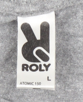 Roly Women’s Grey Brugge Graphic Travel T-Shirt Size L